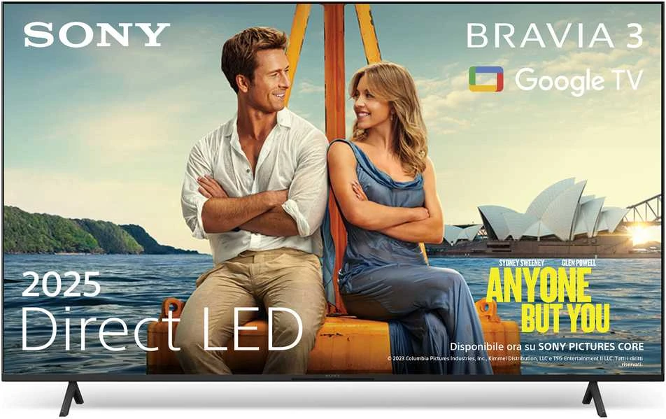 Televizorius Sony K-55S3 | 55" (139 cm) | Android | UHD | Juodas