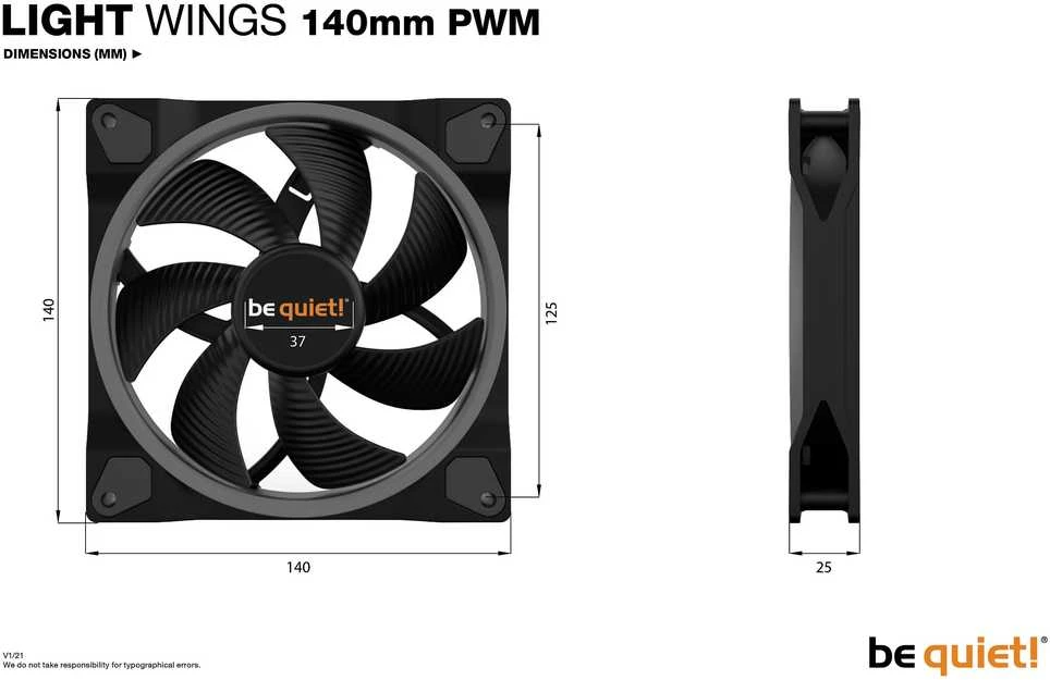 be quiet! LIGHT WINGS 140mm PWM