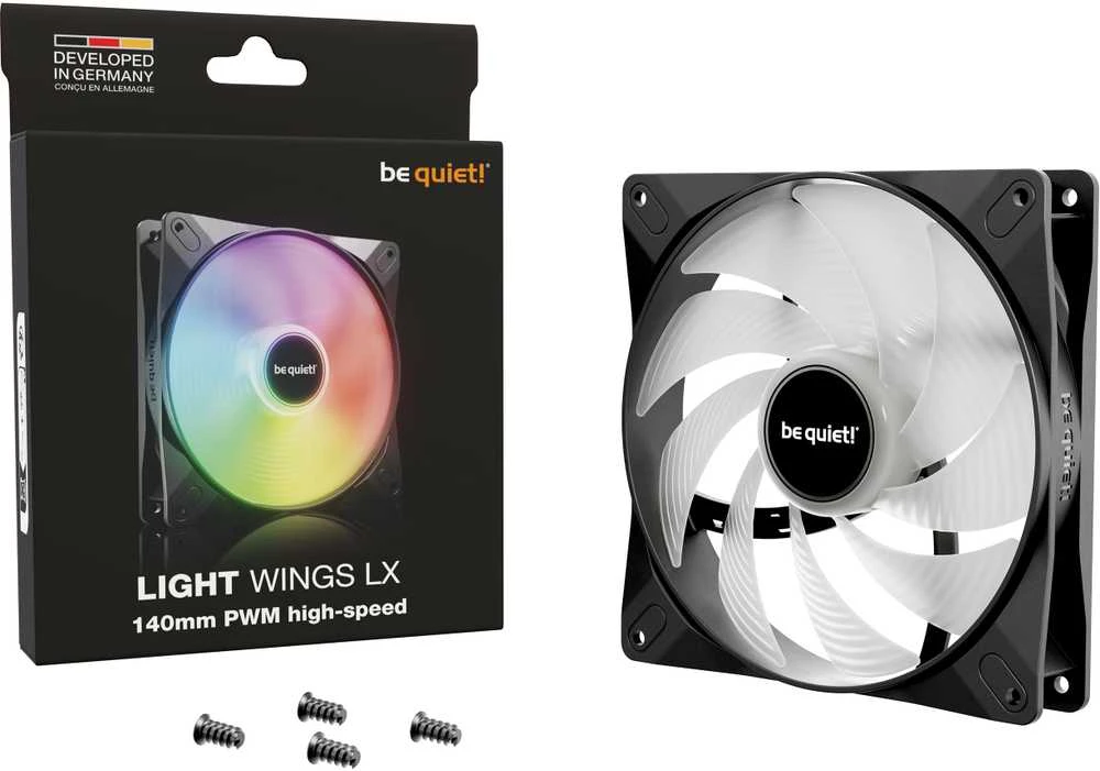 be quiet! LIGHT WINGS LX 140mm ventiliatorius su komplektu