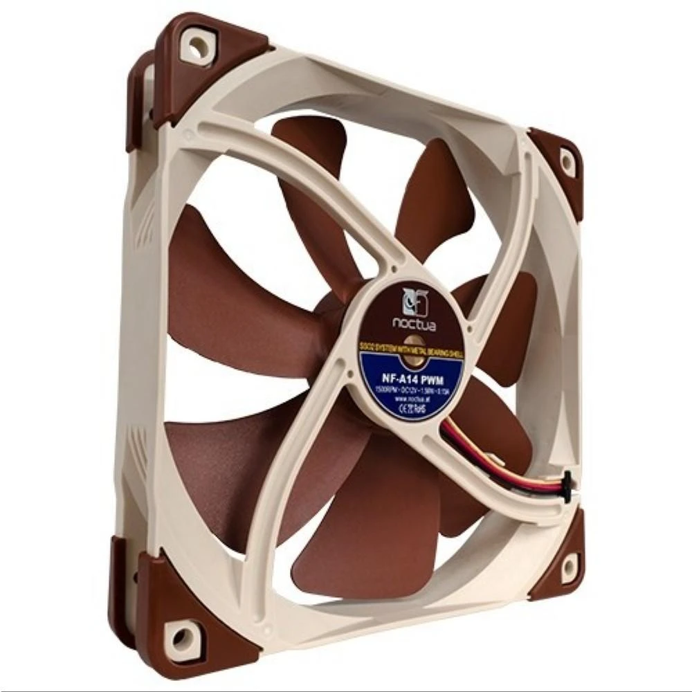 Kompiuterio Korpuso Ventiliatorius - Noctua NF-A14 PWM 14 cm Ruda