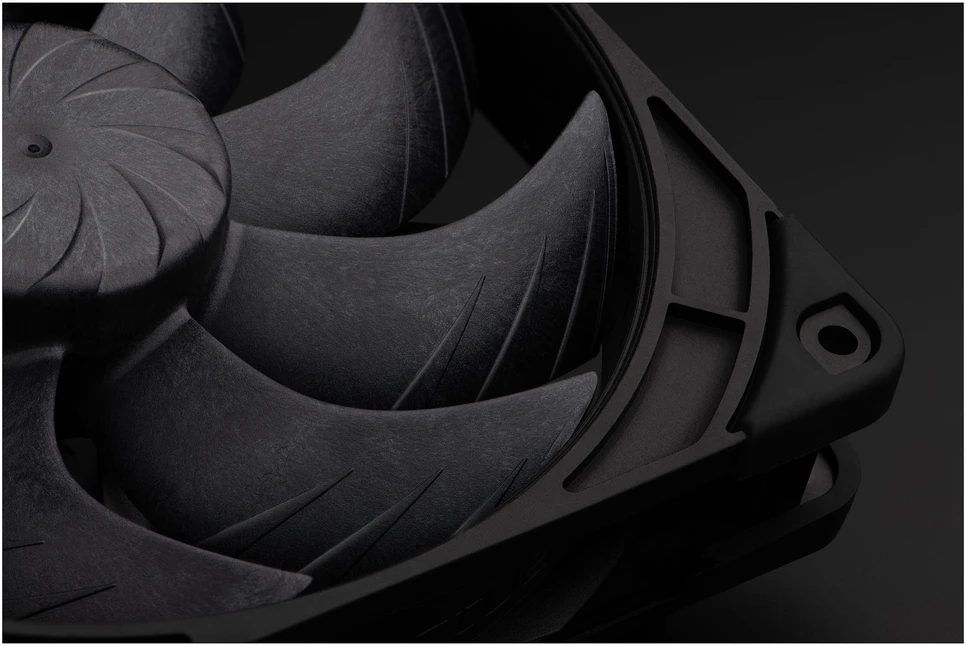 Noctua 140mm NF-A14x25 G2 PWM Sx2 PP chromax.juodas leidimas - dviejų ventiliatorių komplektas