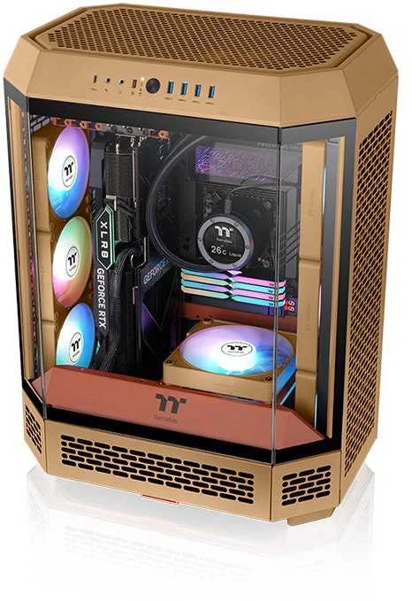 Thermaltake CT140 EX ARGB Sync kompiuterio aušinimo ventiliatorius žvyras smėlis 3 vnt. pakuotė
