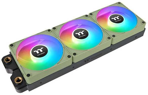Thermaltake CT140 EX ARGB Sync 3 ventiliatorių pakuotė, žalia (CL-F197-PL14MG-A)