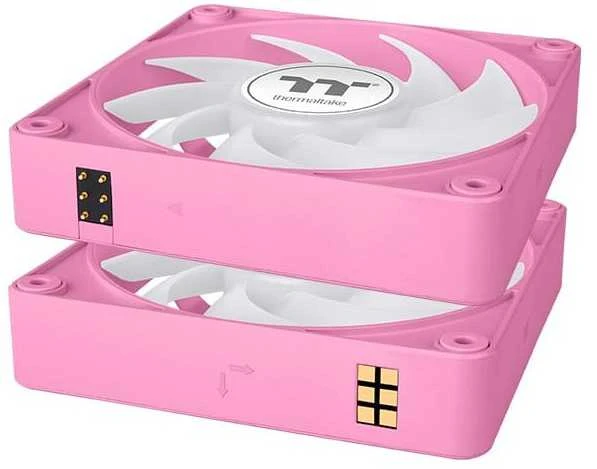 Thermaltake CT140 EX ARGB Sync kompiuterio aušinimo ventiliatorius burbulas rožinis 3 vnt.