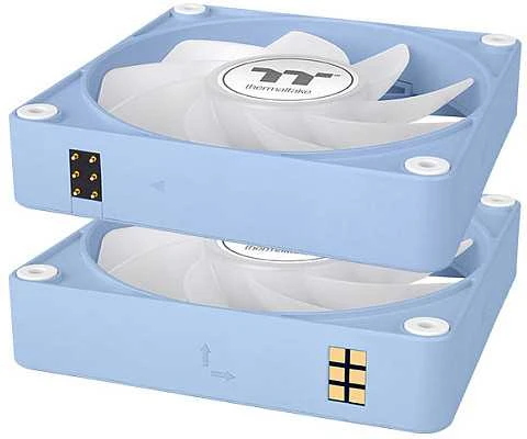 „Thermaltake CT140 EX“ atvirkštinio ventiliatoriaus „Hydrangea Mėlyna“ 3 vnt. ARGB sinchronizavimo