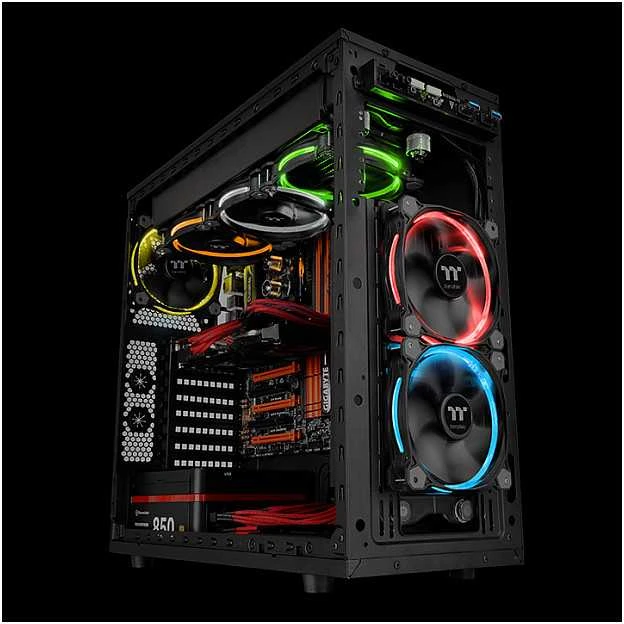 Ventiliatorius Thermaltake Riing 14 RGB TT Premium Edition 3 Pack (3x140mm, LNC, 1400 RPM)