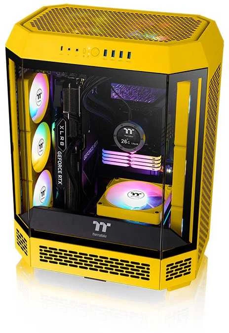 Thermaltake CT140 EX ARGB Sync kompiuterio aušinimo ventiliatorius Bumblebee 3 vnt.