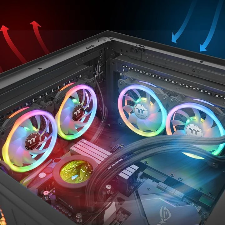 Thermaltake SWAFAN 14 RGB ventiliatoriai korpuso viduje