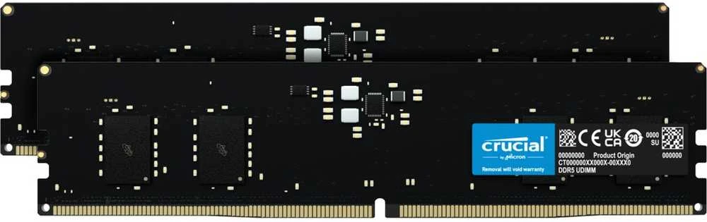 Crucial DDR5 RAM atminties plokštelių rinkinys
