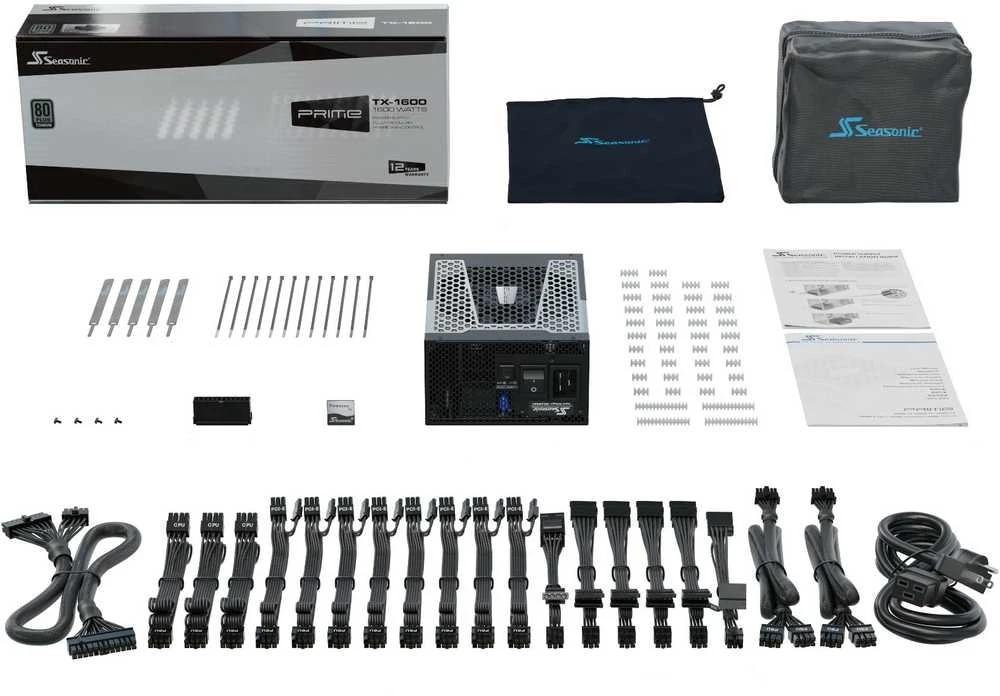 Seasonic Maitinimo blokas PRIME TX-1600 ATX 3.0, 80 PLUS Titanium sertifikatas