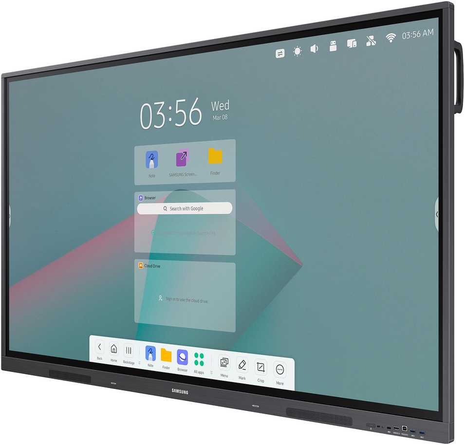 Monitorius SAMSUNG 65" WA65C INTERAKTYVUS ANDROID EKRANAS UHD 16/7