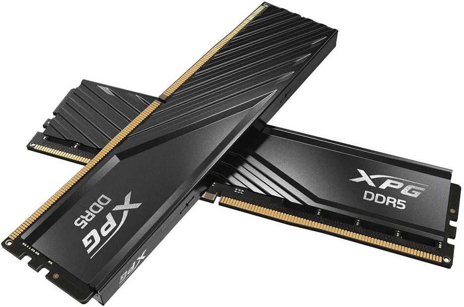 ADATA XPG Lancer Blade DDR5 RAM modulis sukryžiuotas