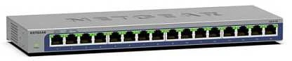 Šakotuvas Tinklo Įranga - Netgear GS116-300EUS 16-Port Gigabit Ethernet Switch