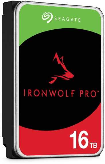SEAGATE Ironwolf PRO Enterprise NAS HDD 16TB 7200rpm 6Gb/s SATA 256MB talpykla 8,9 cm 3,5 colio 24x7 NAS ir amp; RAID Rackmount sistemos BLK