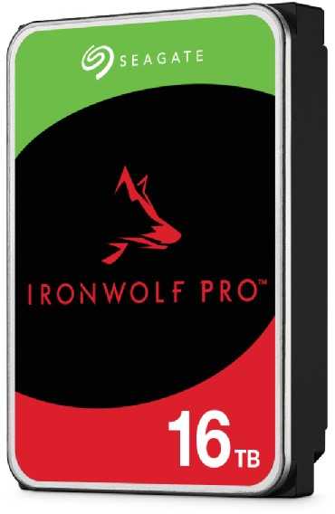 SEAGATE Ironwolf PRO Enterprise NAS HDD 16TB 7200rpm 6Gb/s SATA 256MB talpykla 8,9 cm 3,5 colio 24x7 NAS ir amp; RAID Rackmount sistemos BLK