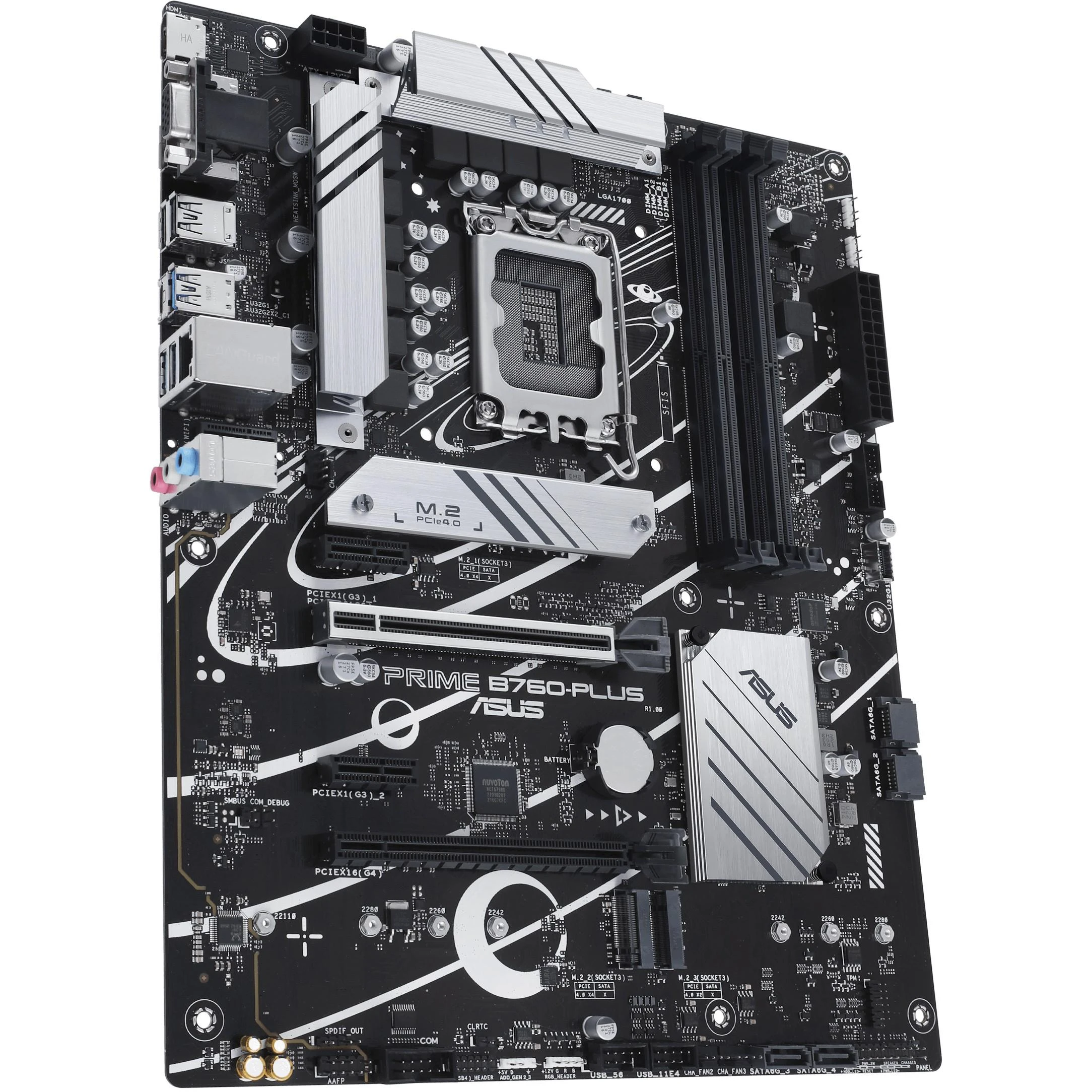 Pagrindinė plokštė ASUS Intel B760 Express/LGA1700/ATX/Memory DDR5/Atminties lizdai 4/2xPCI-Express 3.0 1x/1xPCI-Express 4.0 16x/1xPCI-Express 5.0 16x/3xM.2/1x15pin D-sub/1xHDMI/1xDisplayPort/2xUSB 2.0/3xUSB 3.2/1xUSB-C/1xRJ45/3xAudio port