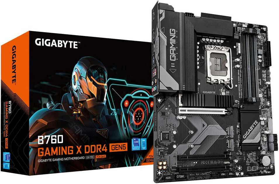 Pagrindinė plokštė „Gigabyte B760 GAMING X DDR4 GEN5“ | Procesorių šeima „Intel“ | Procesoriaus lizdas LGA1700 | DDR4 | Palaikomos standžiojo disko sąsajos M.2, SATA | SATA jungčių skaičius: 4