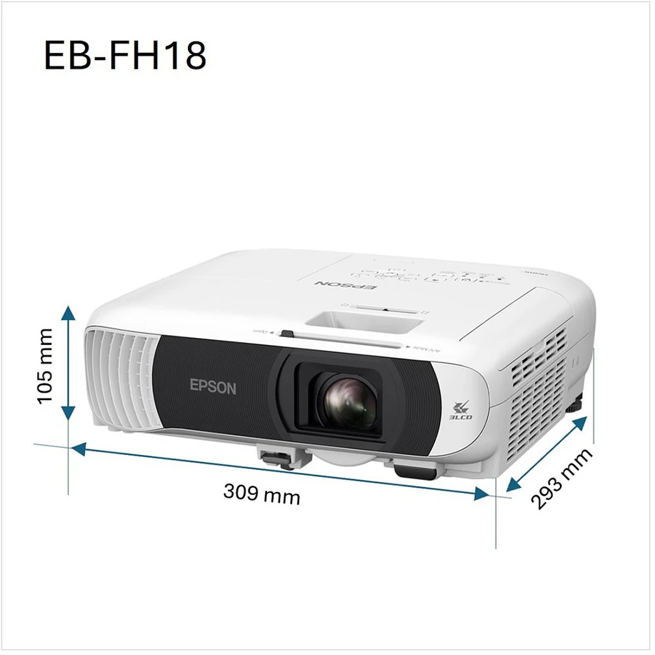 Projektorius Epson EB-FH18 | Full HD (1920x1080) | 4100 ANSI lm | Baltas | Wi-Fi
