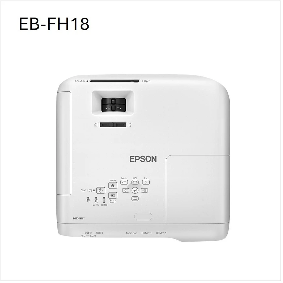 Projektorius Epson EB-FH18 | Full HD (1920x1080) | 4100 ANSI lm | Baltas | Wi-Fi
