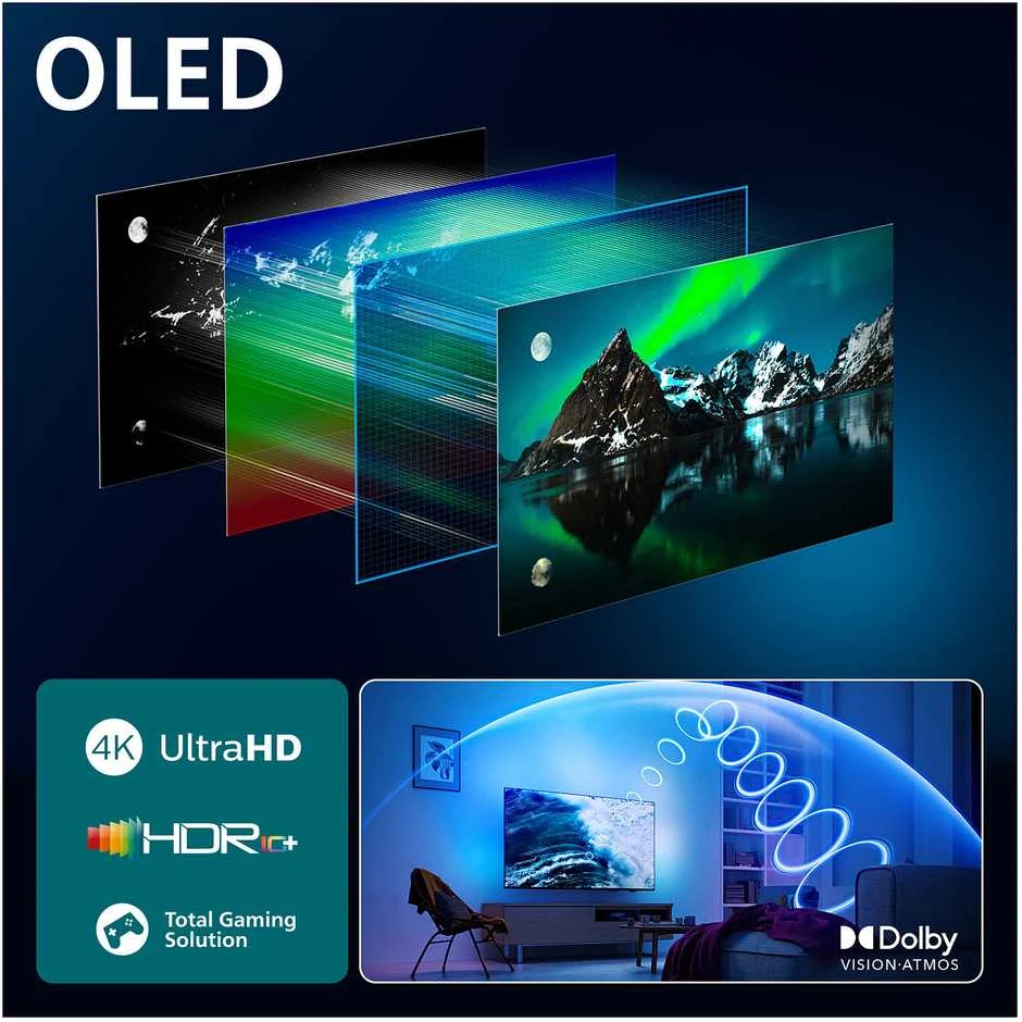 „Philips 77 OLED760“ – 4K „Ambilight“ televizorius