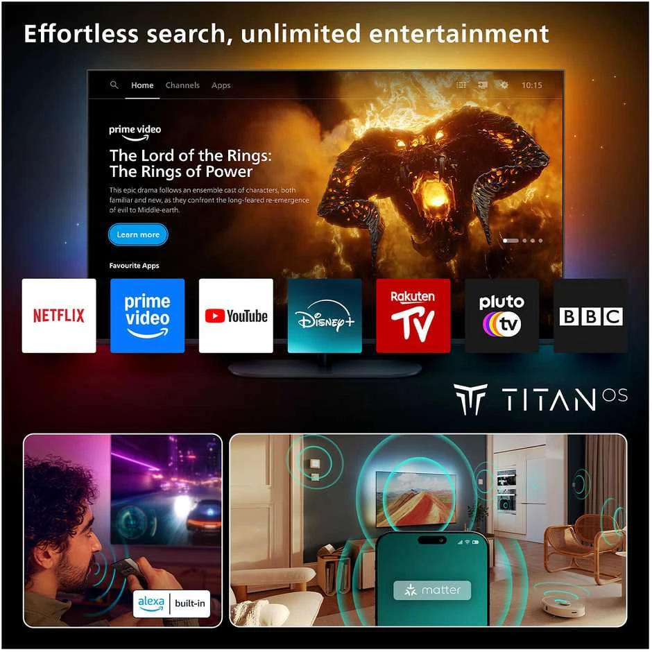 „Philips 77 OLED760“ – 4K „Ambilight“ televizorius