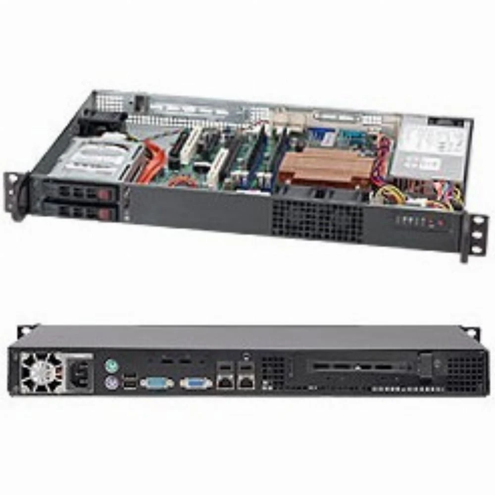 Serveris 1HE Supermicro SuperChassis 510T-203B