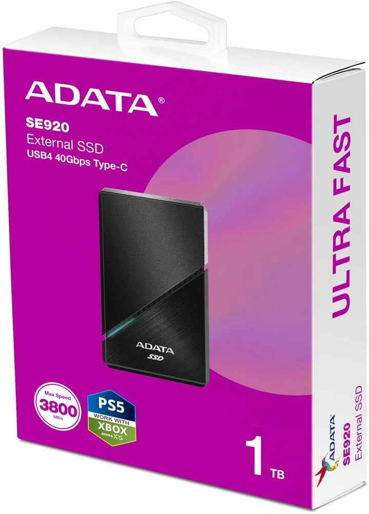 Kietasis diskas Adata SE920 1TB SSD juoda