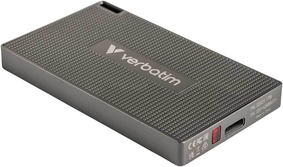 Kietasis diskas Verbatim Mini Diskas SSD 1TB USB-C 3.2 + kabelis USB-C/USB-C-USB-A 32031
