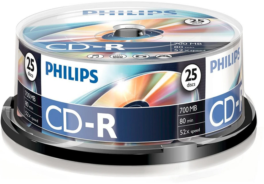 1x25 Philips CD-R 80Min 700MB 52x SP