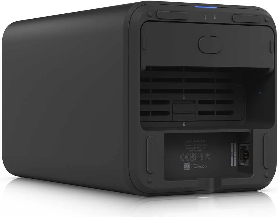 Serveris Ubiquiti UNAS-2-B (2 HDD skyriai, skirti 2,5"/3,5")