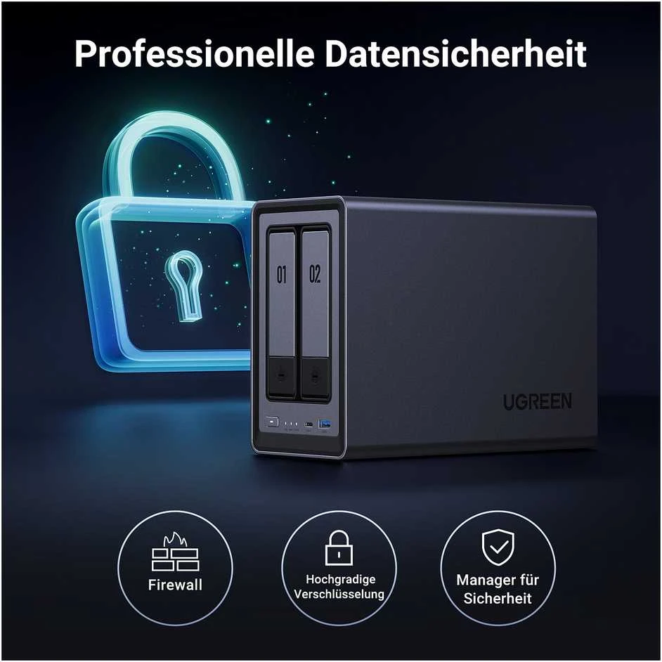 NAS serveris UGREEN NASync DXP2800, 2 skyrių