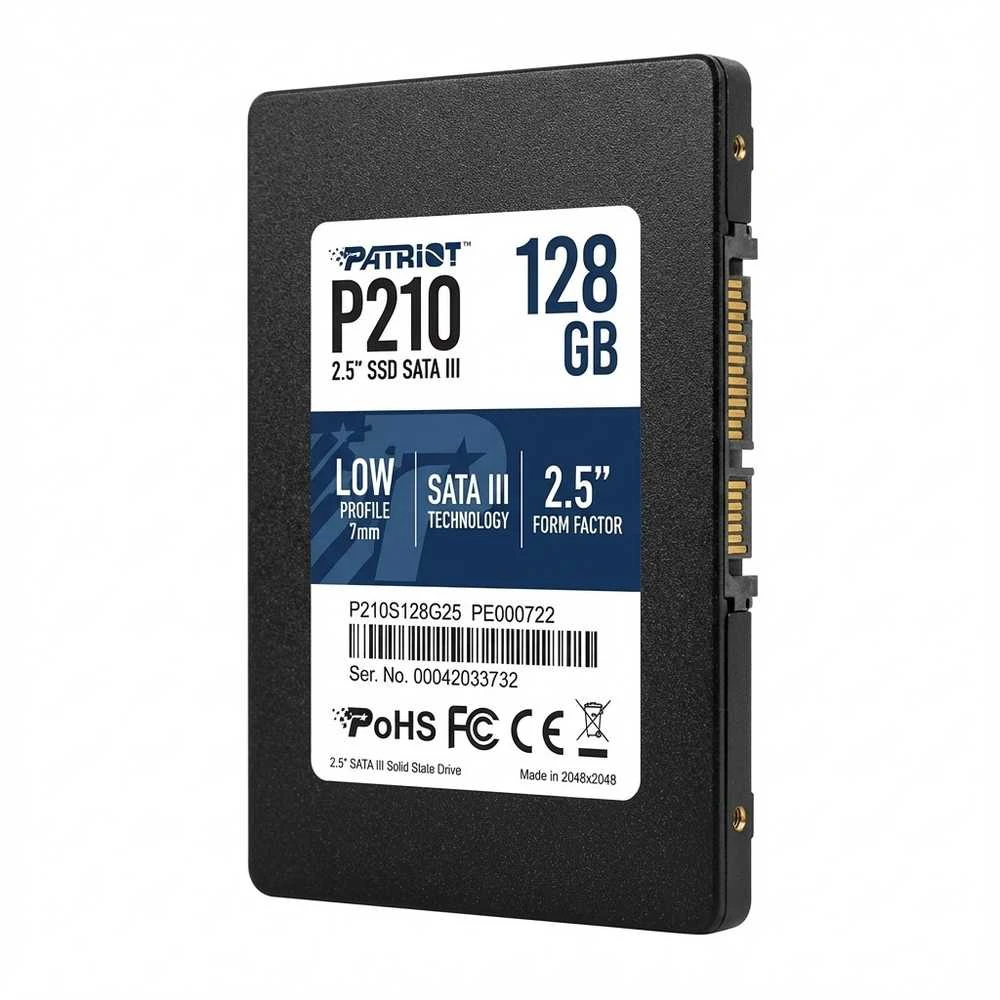 Kietasis vidinis diskas Patriot P210 SSD SATA III 2.5", 128 GB