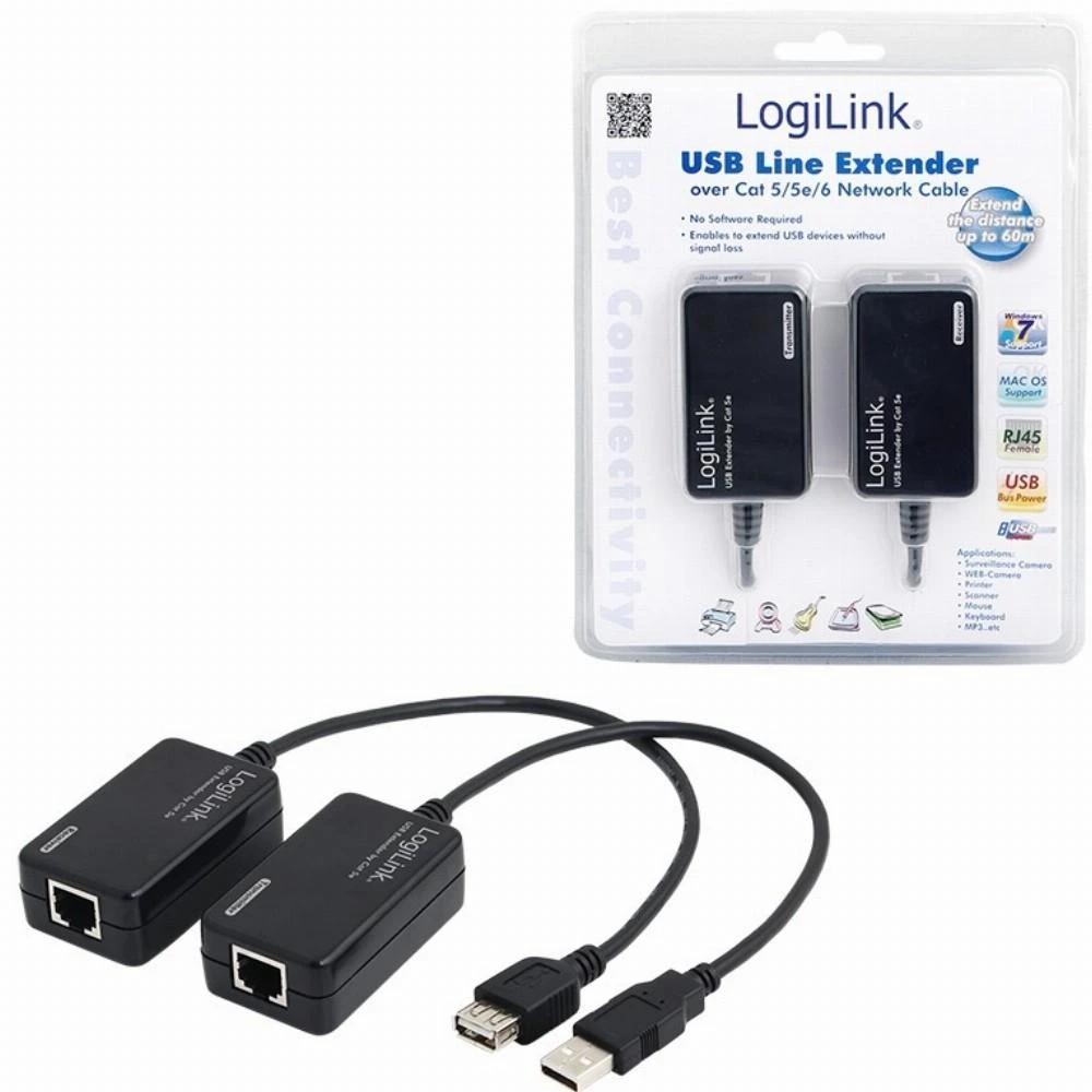 LOGILINK UA0021D LOGILINK - USB plėtinys per RJ45 iki 60 m