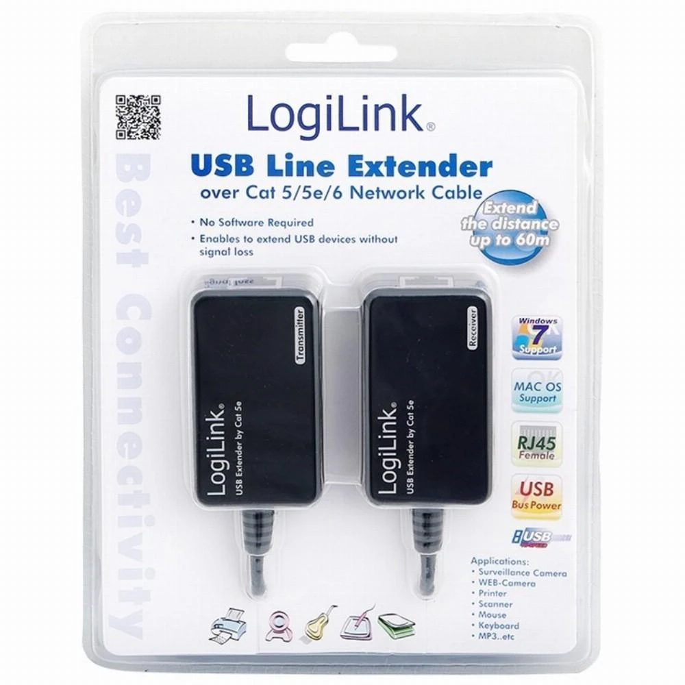 LOGILINK UA0021D LOGILINK - USB plėtinys per RJ45 iki 60 m