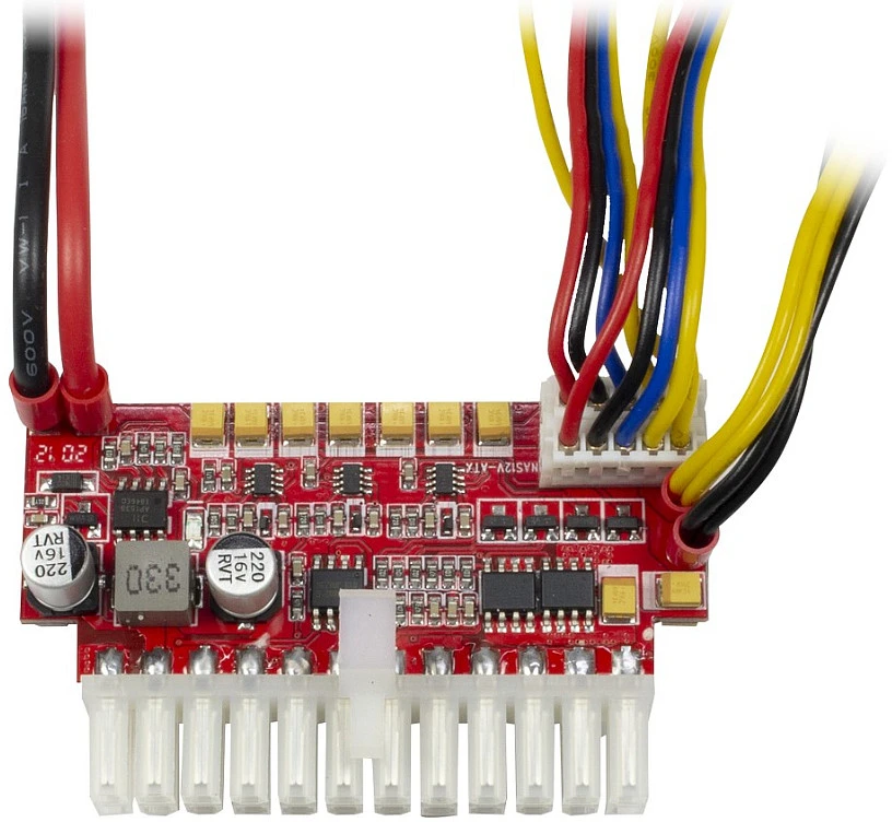 „Inter-Tech Mini-ITX“ maitinimo blokas 200 W NAS DC / DC, adapteris (be maitinimo šaltinio, palaiko iki 200 W maitinimo šaltinius, nulis vatų)