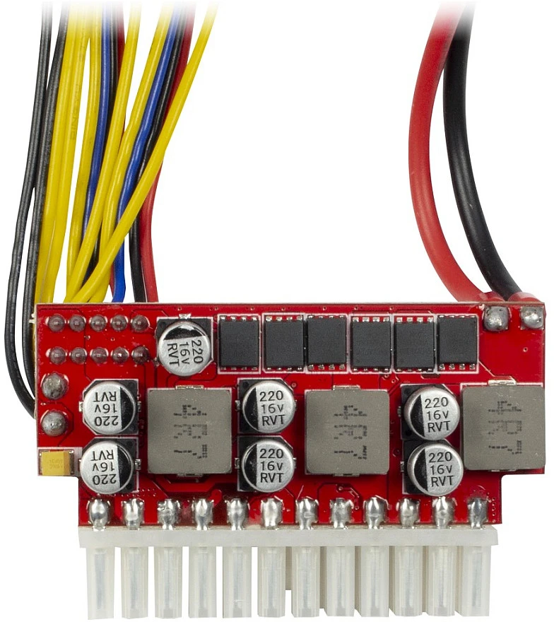 Inter-Tech DC-DC adapterio plokštė su 24-pin ATX jungtimi
