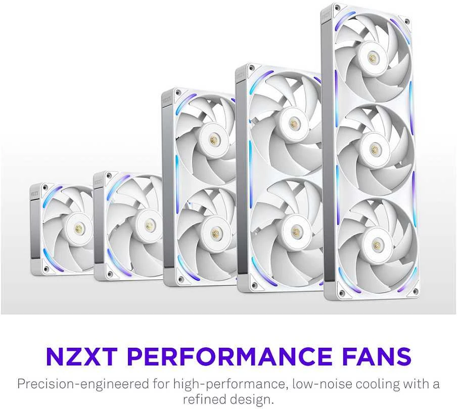 Nzxt F240X balta ventiliatorius (RF-U24PN-W1)