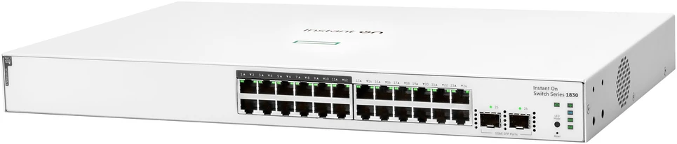 Šakotuvas Hewlett Packard (HP) HPE Aruba komutatorius IOn 1830 24G 2SFP 195W Europa – anglų kalba