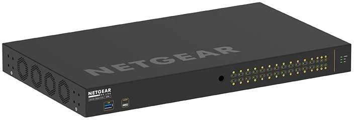 Šakotuvas NETGEAR AV Line M4250-26G4F-PoE+ 24x1G PoE+ 300W 2x1G ir 4xSFP valdomas jungiklis
