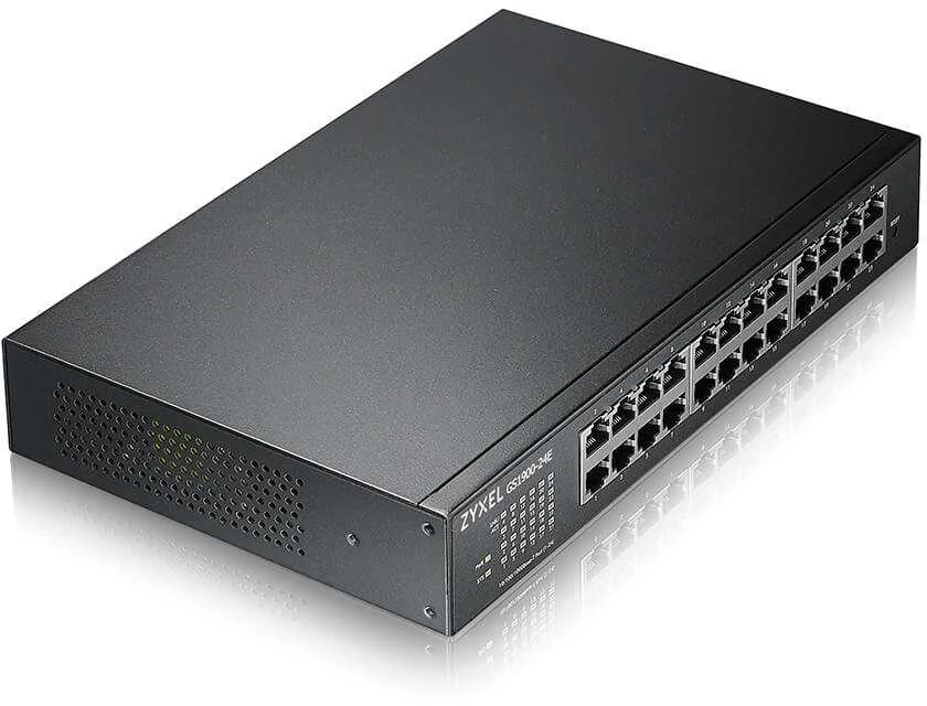 Šakotuvas ZYXEL GS1900-24E V3, 24-PORT GBE L2 SMART SWITCH, DESKTOP, FANLESS (5Y WARRANTY)
