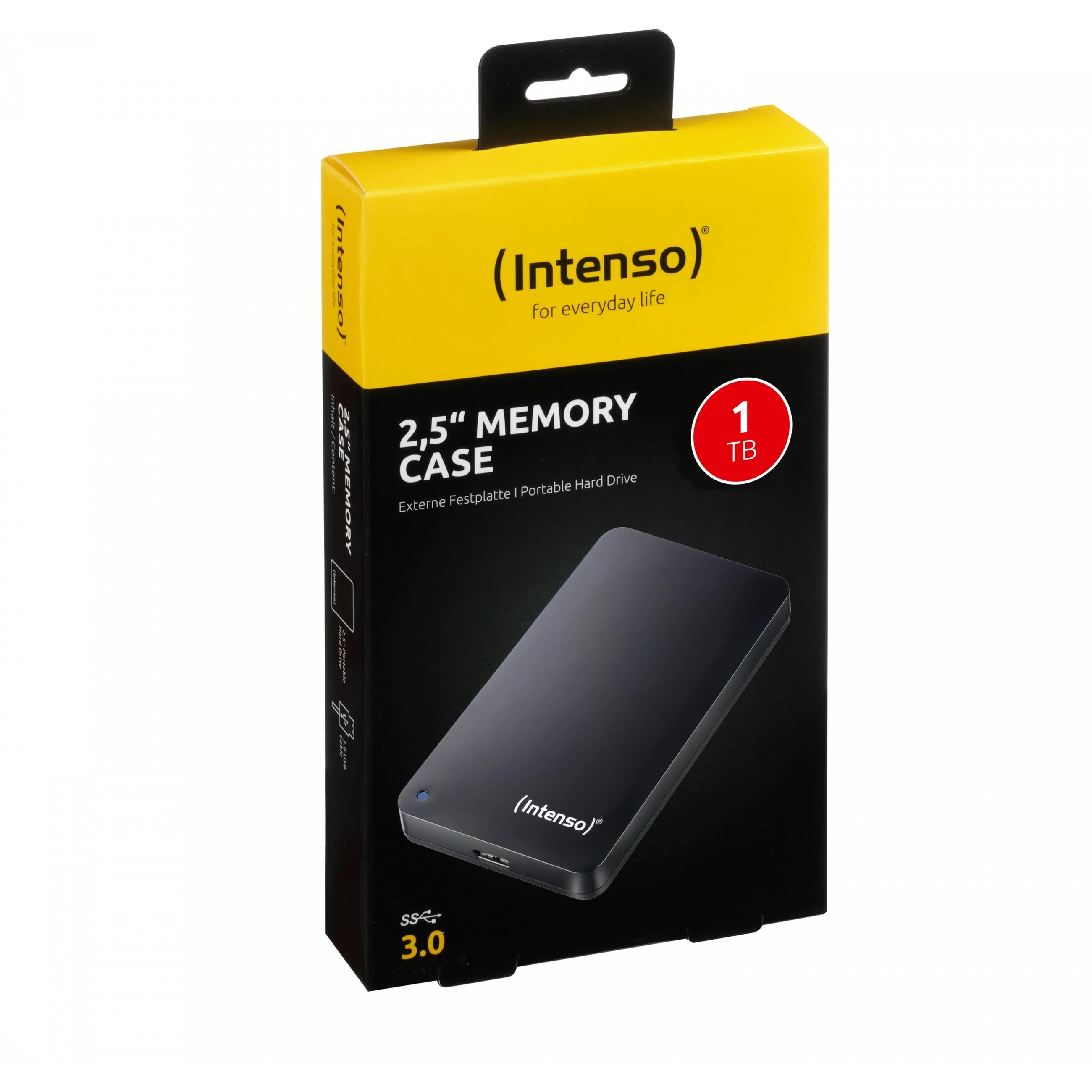 INTENSO 6021560 Išorinis kietasis diskas HDD Intenso MemoryCase 2.5 1TB USB3, Juodas