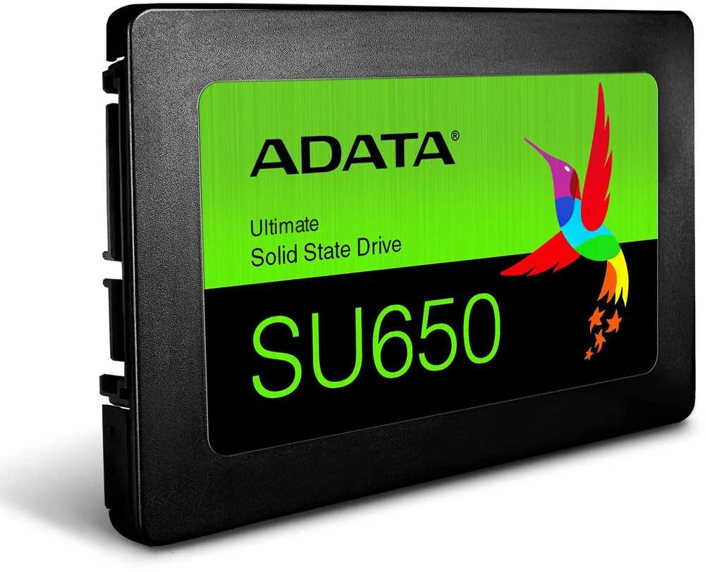 Kietasis diskas SSD ADATA SU650/1TB/SATA 3.0/Rašymo greitis 450 MB/sek/Nuskaitymo greitis 520 MB/sek2,5"/ASU650SS-1TT-R