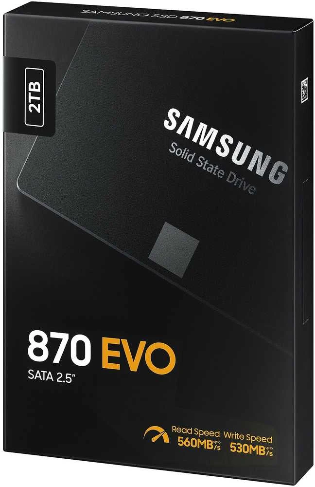 Kietasis vidinis diskas SSD SAMSUNG 870 EVO 2TB/SATA 3.0|MLC/MZ-77E2T0B/EU
