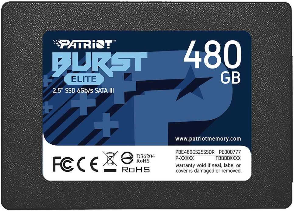 Kietasis vidinis diskas SSD Patriot Burst Elite 480 GB 2.5" SATA III