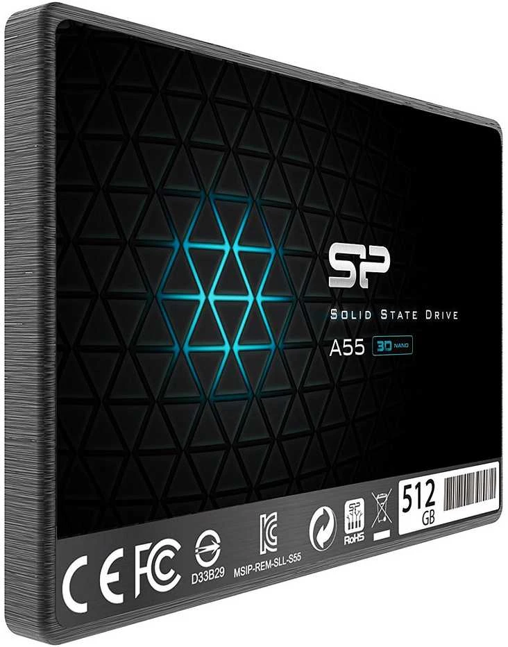 Kietasis diskas Silicon Power Ace A55 512 GB SSD 2.5, SATA III 6GB/s, 560/530 MB/s, 3D NAND