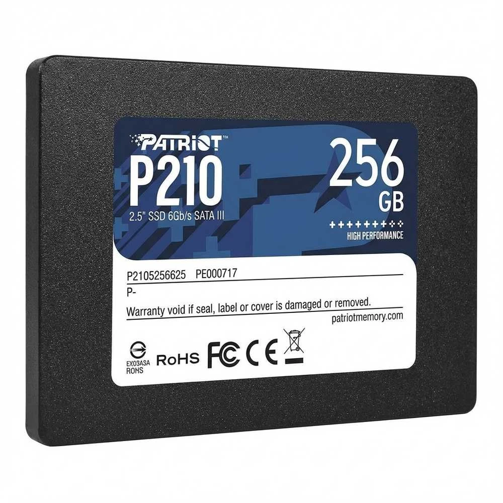 Kietasis vidinis diskas Patriot P210 SSD SATA III 2.5", 256 GB