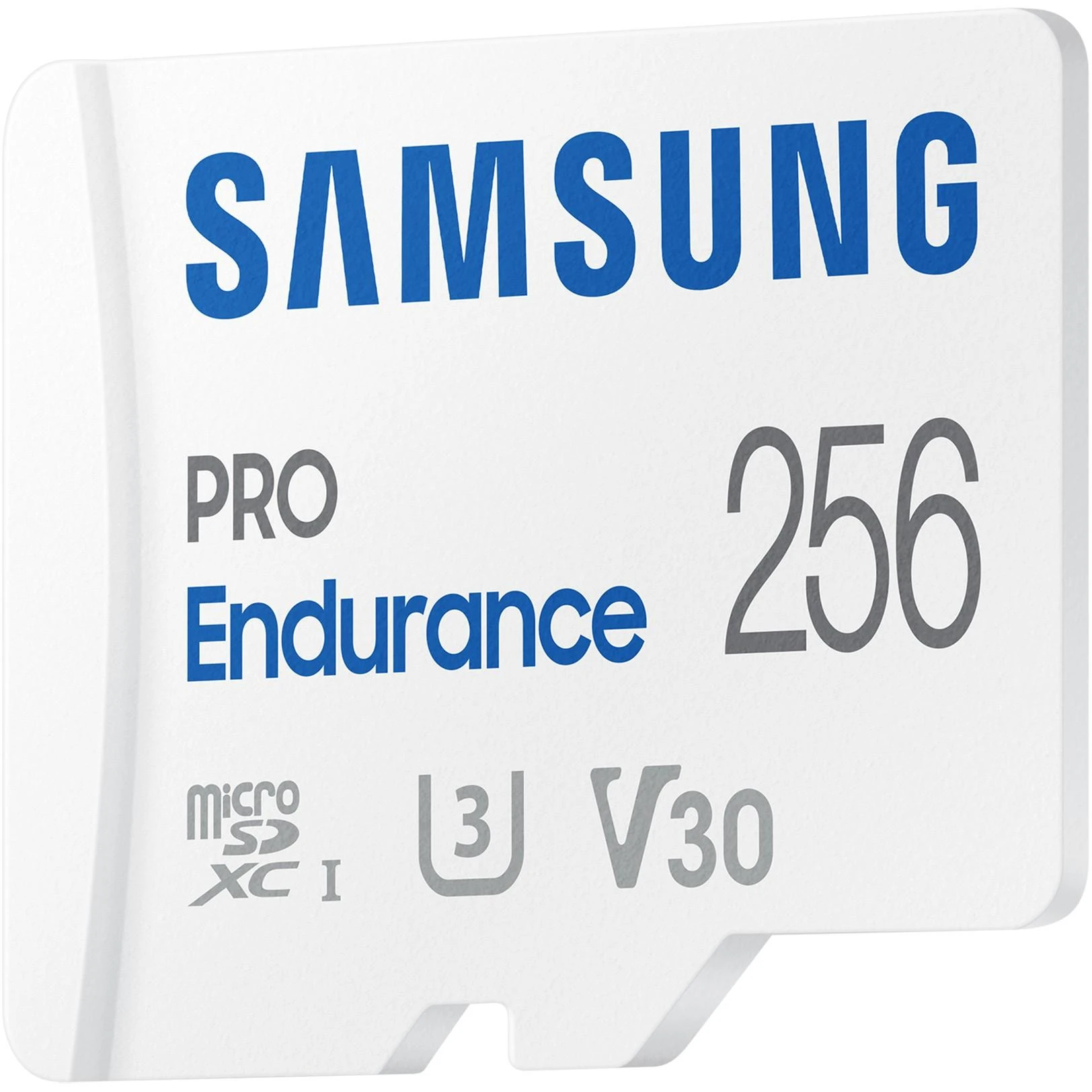 Atminties kortelė Samsung PRO Endurance microSD 256 GB, Baltos spalvos