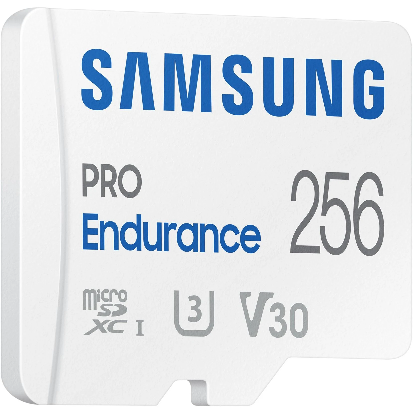 Atminties kortelė Samsung PRO Endurance microSD 256 GB, Baltos spalvos