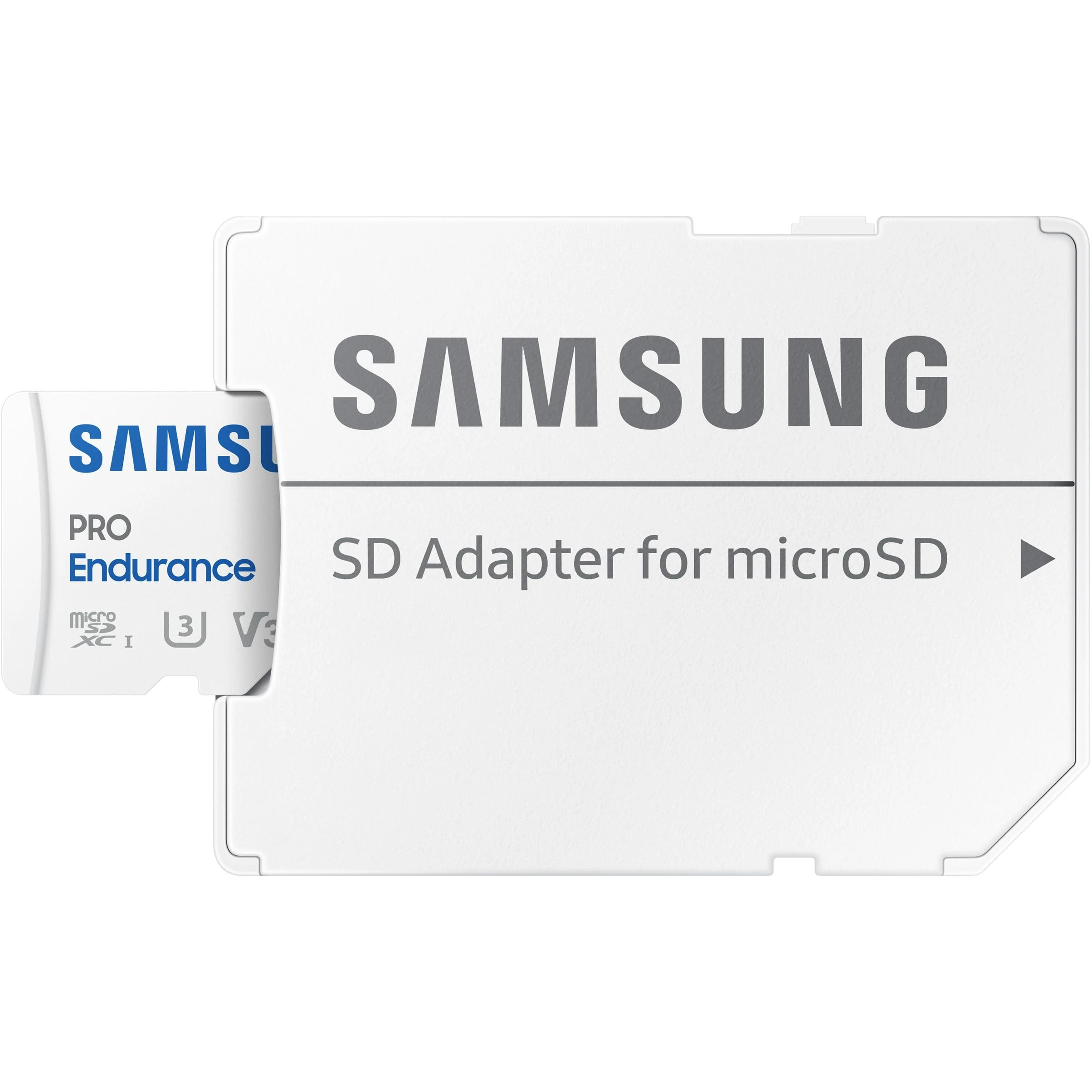 Atminties kortelė Samsung PRO Endurance microSD 256 GB, Baltos spalvos