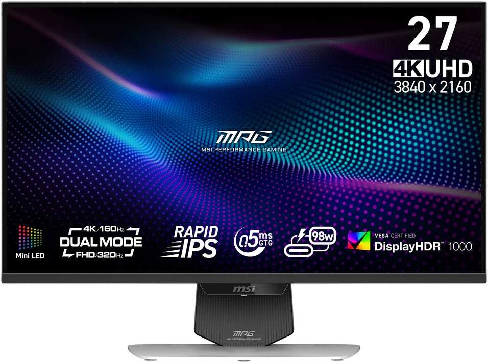 Gaming Monitorius MSI MAG 274URFWDE E16M Baltas, 27-inch 4K UHD, 0.5ms Response
